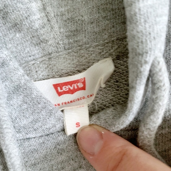 Levi’s Gray Stripe Hoodie - Picture 3 of 3